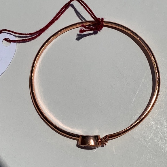 Amethyst Copper Gemstone Bangle Bracelet - Picture 5 of 7